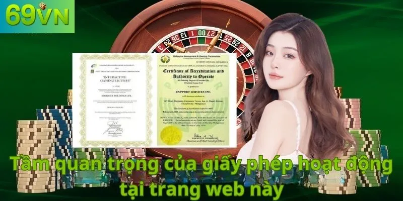 Tầm quan trọng của giấy phép hoạt động tại trang web này